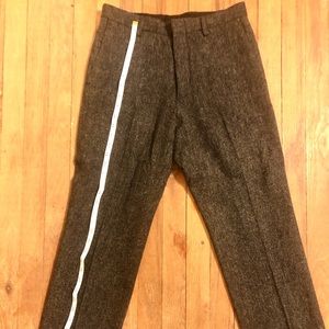 J.Crew 100% Wool Ludlow Pant | Dark Gray Tweed | 30x30